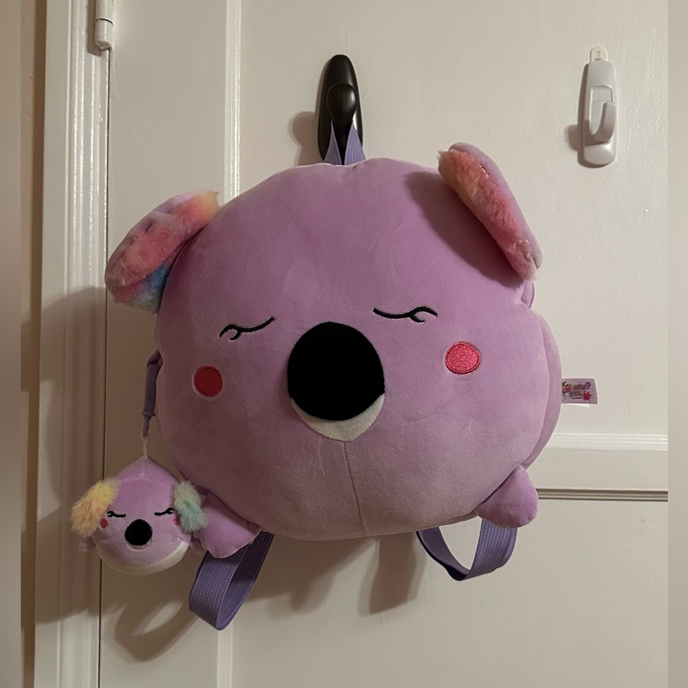 Kids Cute Purple Koala Bear Backpack